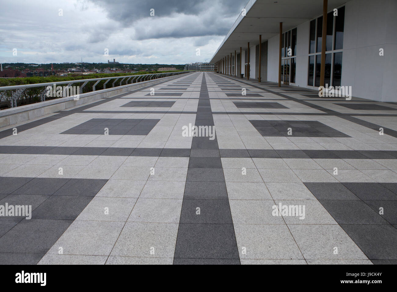 Niveau Terrasse du John F. Kennedy Center for the Performing Arts - Washington, DC USA Banque D'Images