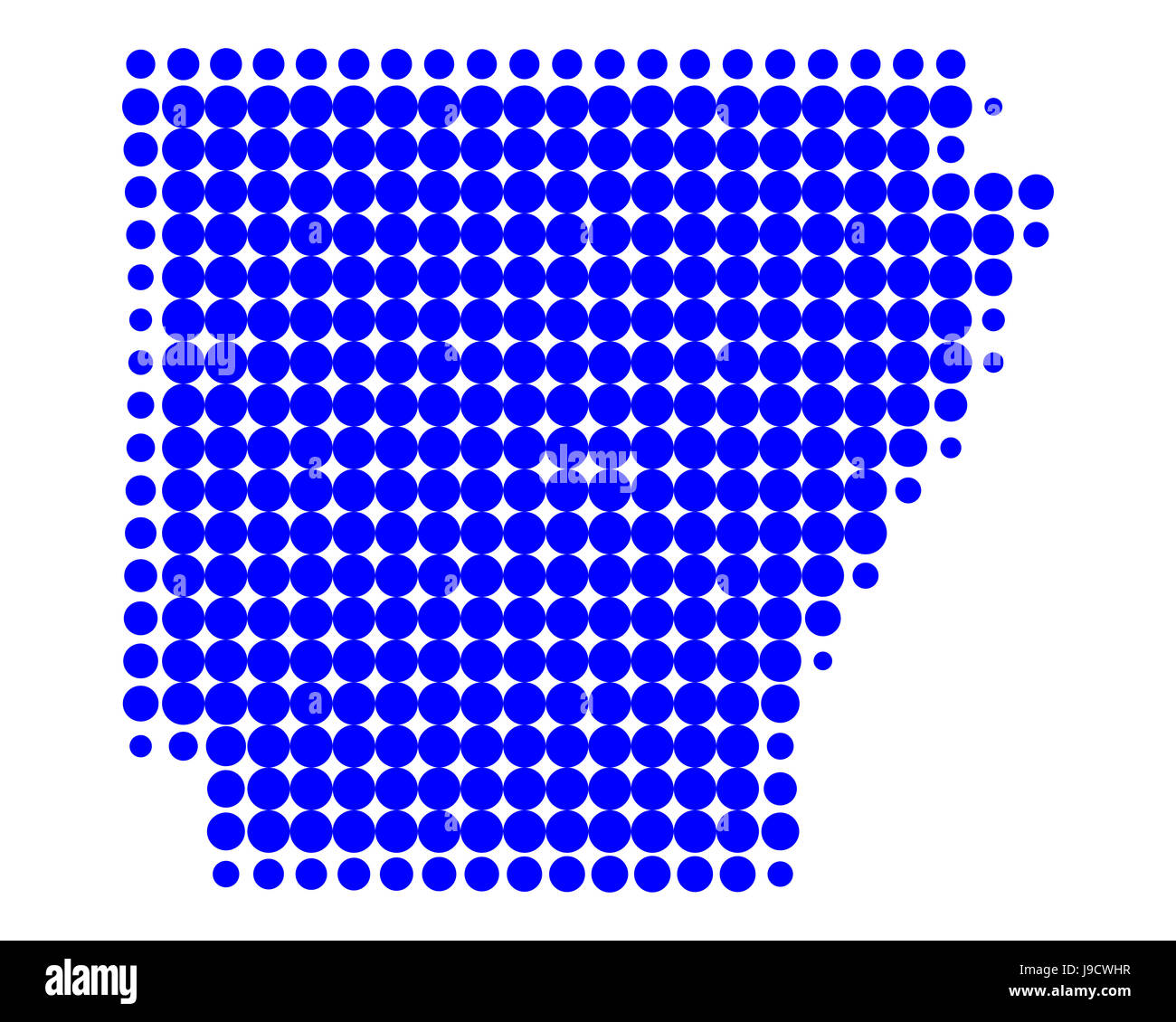 carte d’arkansas Banque D'Images