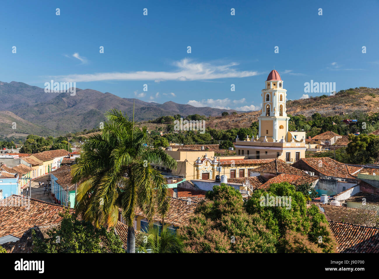 Le Convento de San Francisco et Plaza Mayor, Trinidad, Site du patrimoine mondial de l'UNESCO, Cuba, Antilles, Caraïbes Banque D'Images