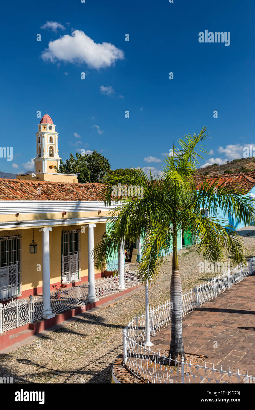 Le Convento de San Francisco et Plaza Mayor, Trinidad, Site du patrimoine mondial de l'UNESCO, Cuba, Antilles, Caraïbes Banque D'Images