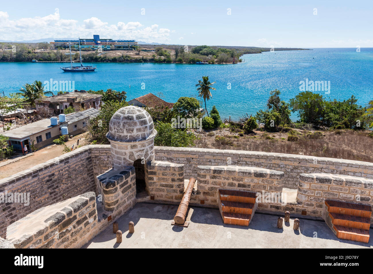 Le Castillo de Jagua, fort érigé en 1742 par le roi Philippe V d'Espagne, près de Cienfuegos, Cuba, Antilles, Caraïbes Banque D'Images