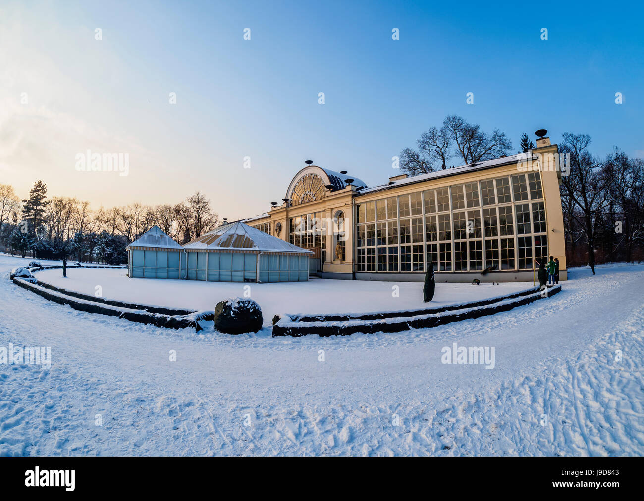 Parc des Thermes royaux, Nouvelle Orangerie, Varsovie, Voïvodie de Mazovie, Pologne, Europe Banque D'Images