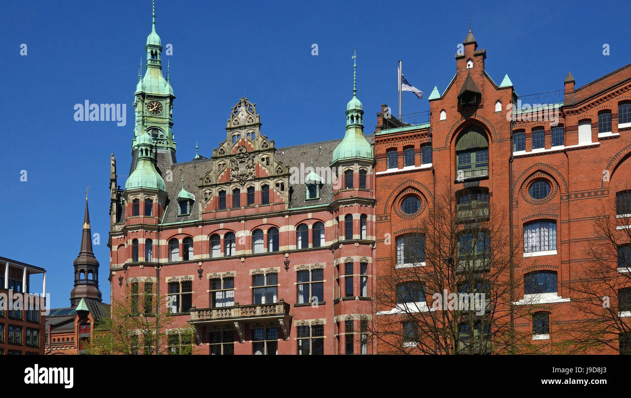 Speicherstadt, Hambourg, Allemagne, Europe Banque D'Images