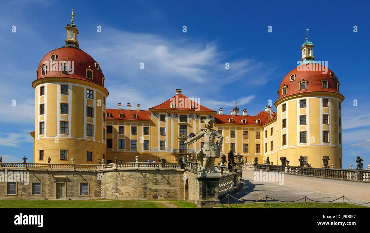 Château de Moritzburg près de Dresde, Saxe, Allemagne, Europe Banque D'Images