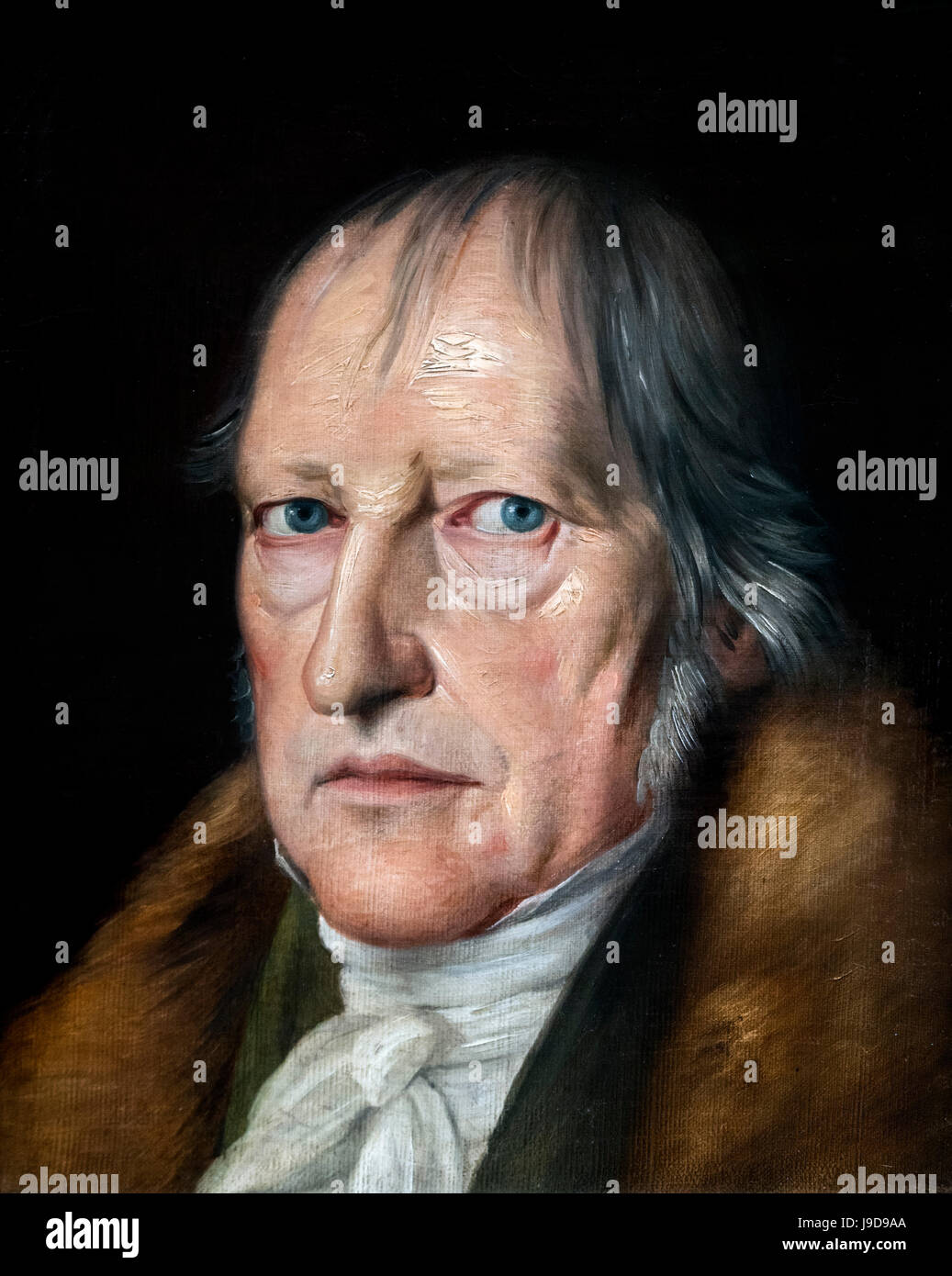 Hegel. Portrait du philosophe allemand, Georg Wilhelm Friedrich Hegel (1770-1831) par Jacob Schlessinger, huile sur toile, 1831. Banque D'Images