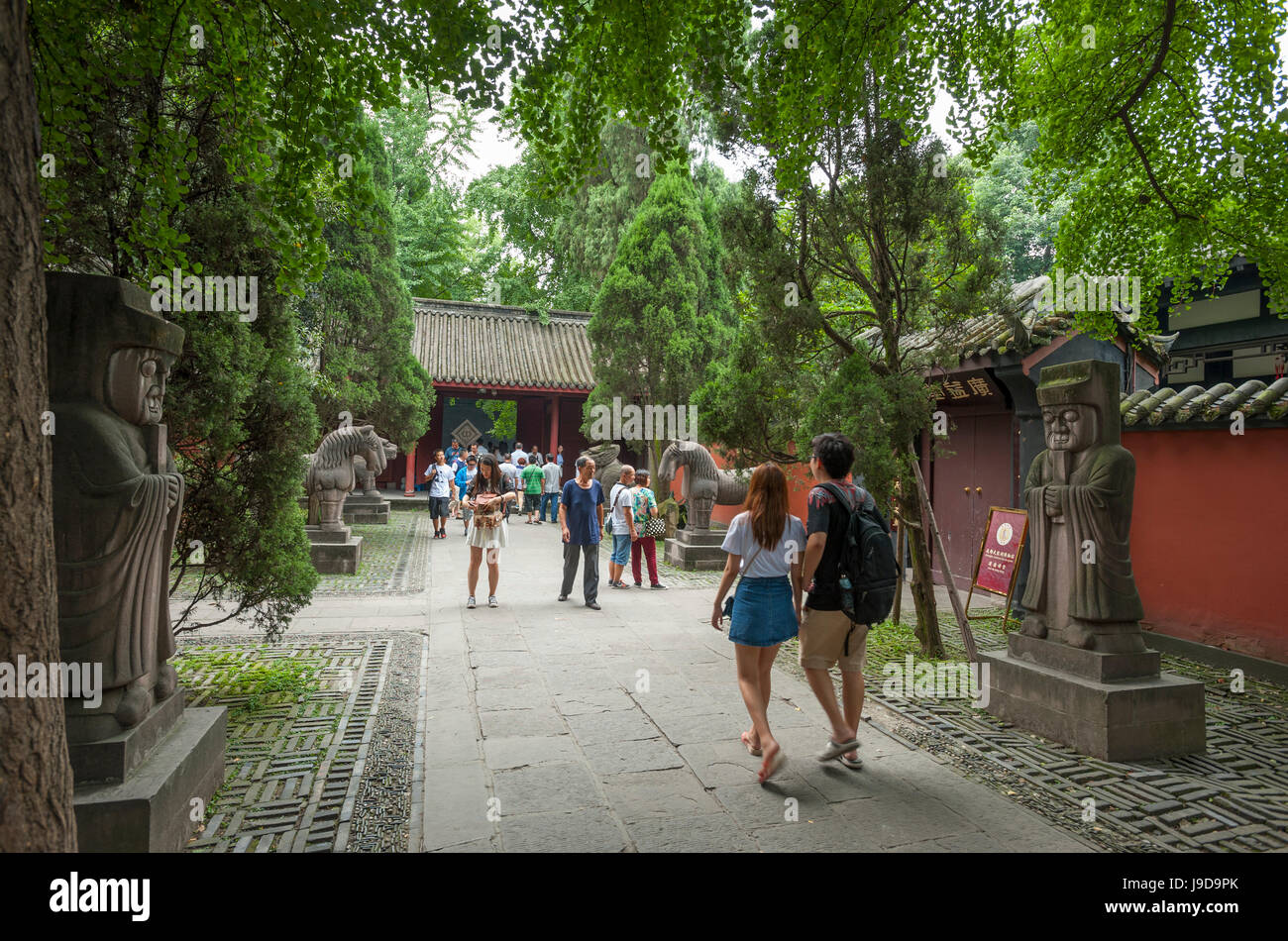 Wuhou Temple, Chengdu, province du Sichuan, Chine, Asie Banque D'Images