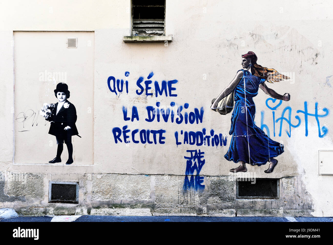 L'art de la rue, Paris, France Banque D'Images