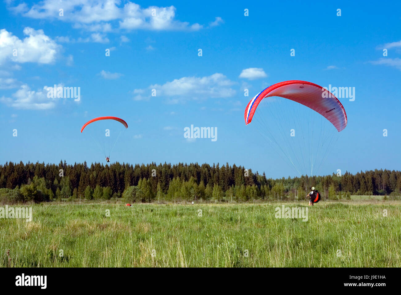 Parachute, Parapente, deltaplane, voler, vole, vole, flying, de parapente, l'homme, des droits de Banque D'Images