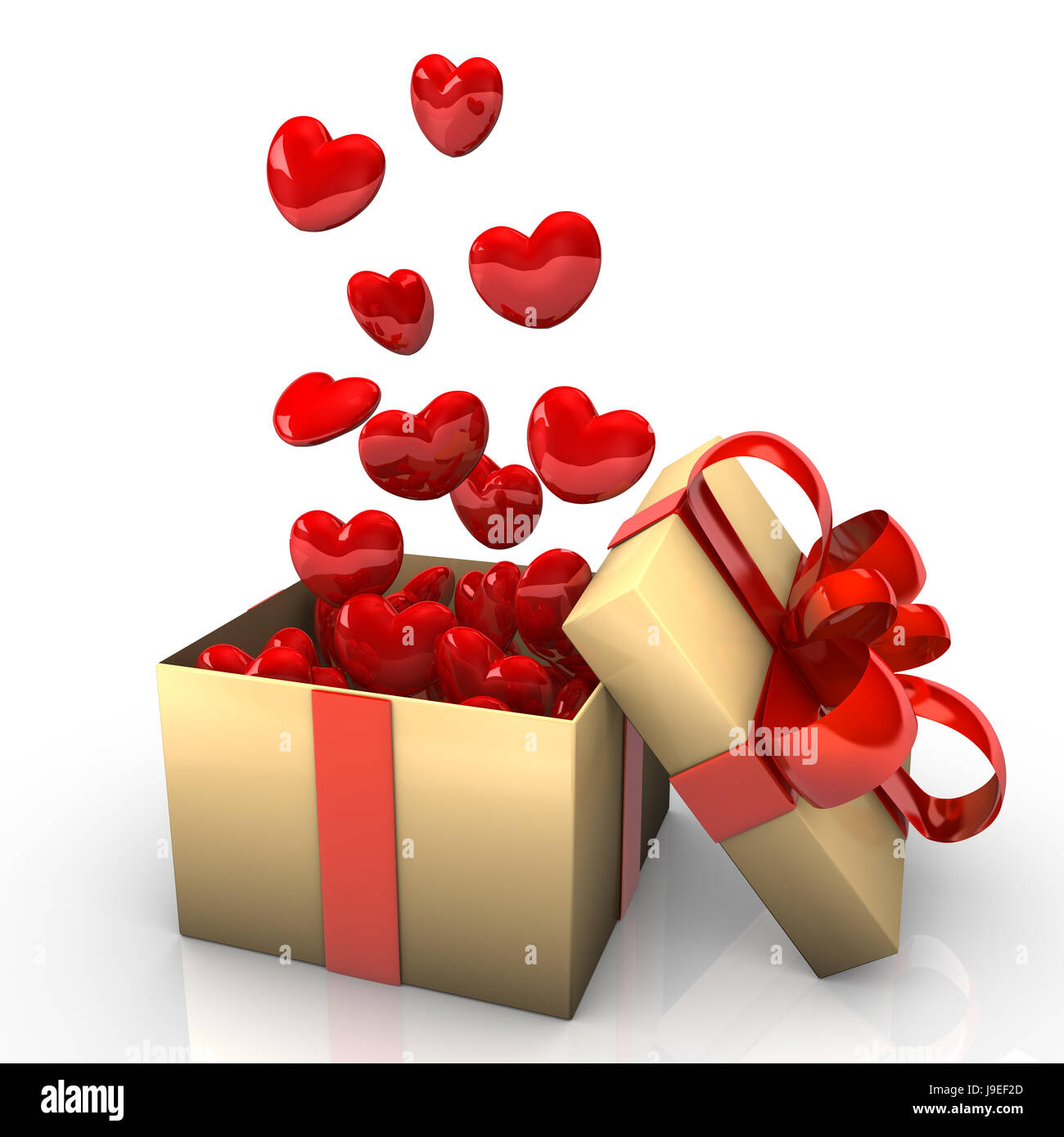 Cadeau, coeurs, noël, amour, saint valentin, surprise, coeur, noël, x-mas  Photo Stock - Alamy