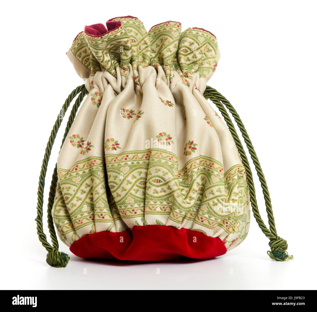 Un réticule Vénitien fait main (un petit sac à main femme brodé). Ce type  de sac à main a servi principalement à partir de 1795 à 1820 Photo Stock -  Alamy