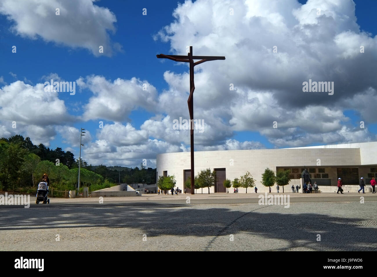 Église de Sainte Trinité Notre Dame Fatima Portugal pèlerinage catholique culte Banque D'Images