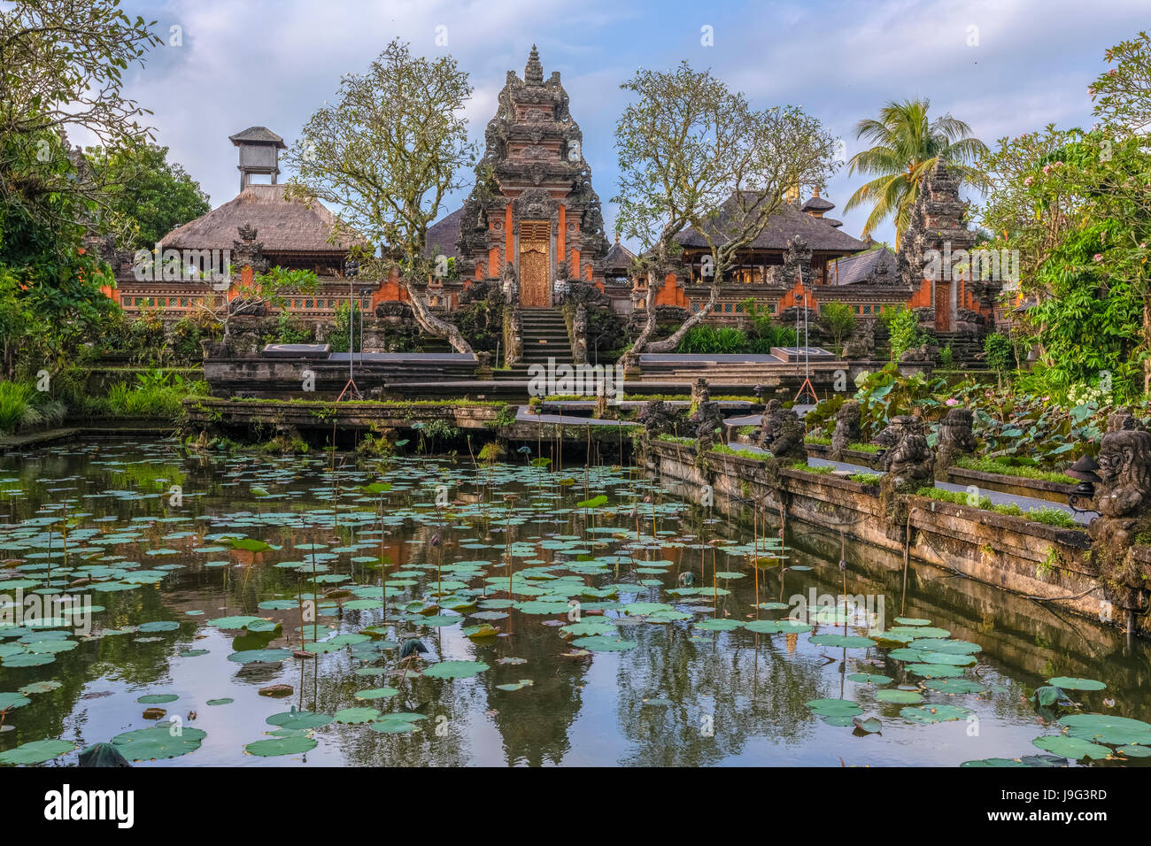 Temple de Taman Saraswati, Ubud, Bali, Indonésie, Asie Banque D'Images