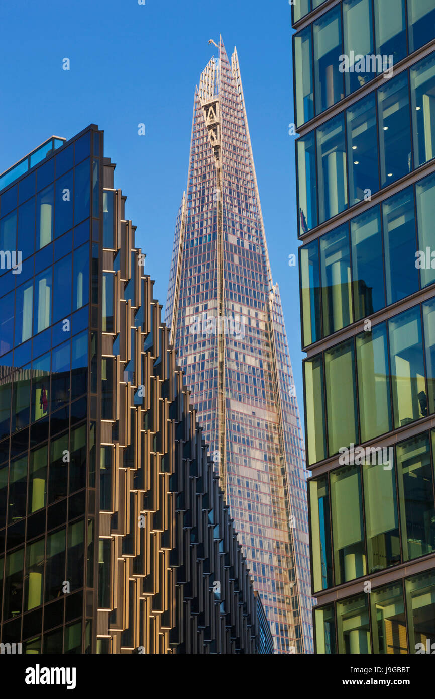 L'Angleterre, Londres, London Bridge, London Riverside et le plus Shard Banque D'Images