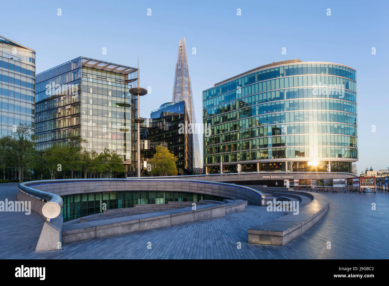 L'Angleterre, Londres, London Bridge, London Riverside et le plus Shard Banque D'Images