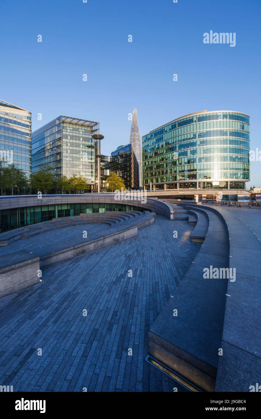 L'Angleterre, Londres, London Bridge, London Riverside et le plus Shard Banque D'Images