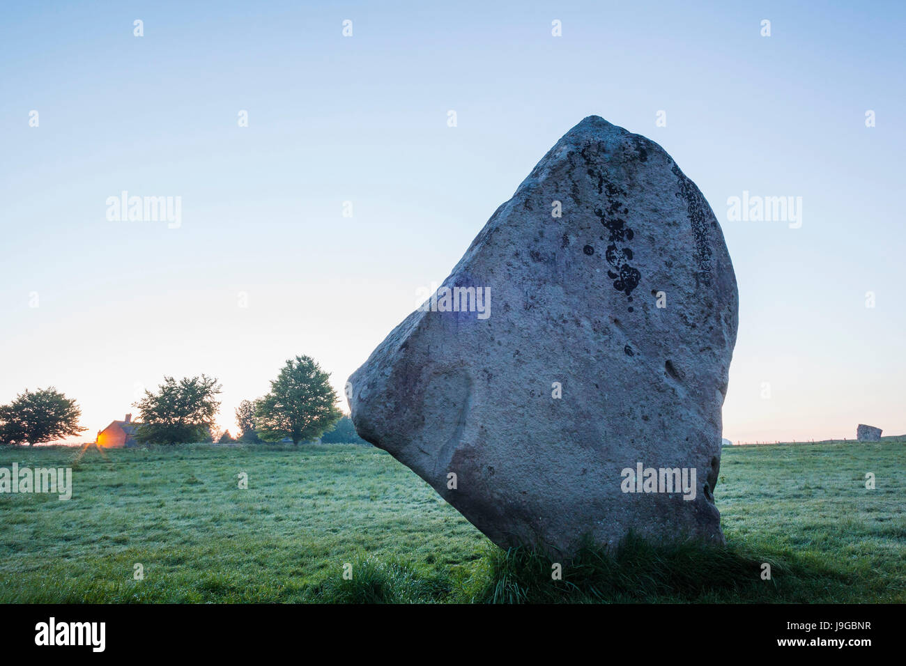 L'Angleterre, dans le Wiltshire, Avebury Avebury Stone Circle Banque D'Images