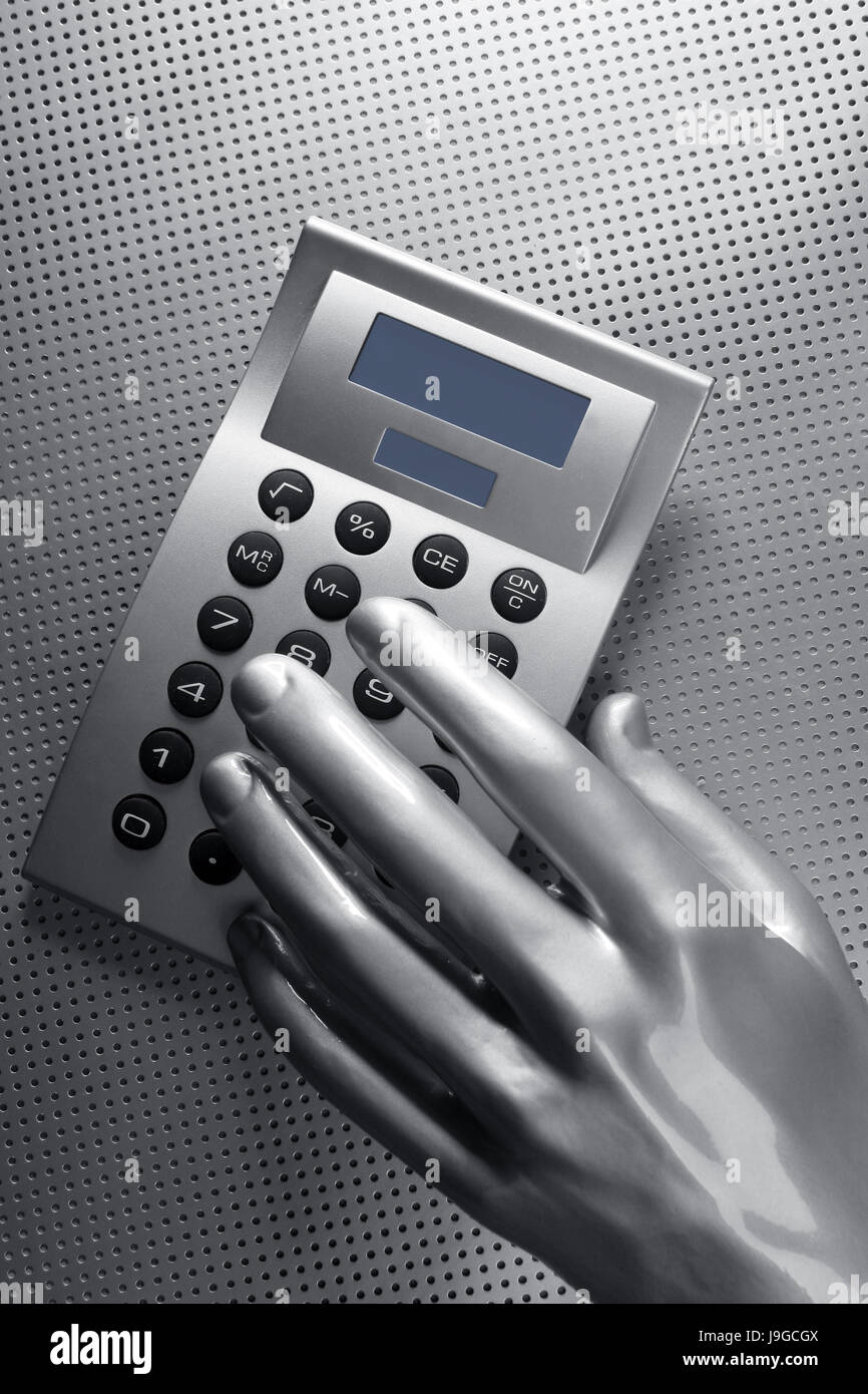 A proximité, office, main, clavier, macro, portrait, macro, admission vue en gros, Banque D'Images