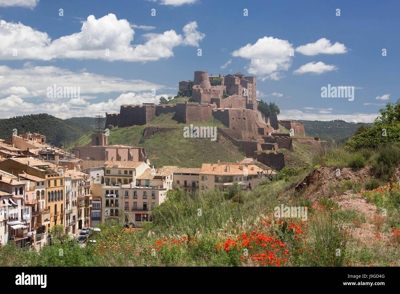 L'Espagne, région de Catalogne, Barcelone Province, ville, le château de Cardona  Cardona Photo Stock - Alamy