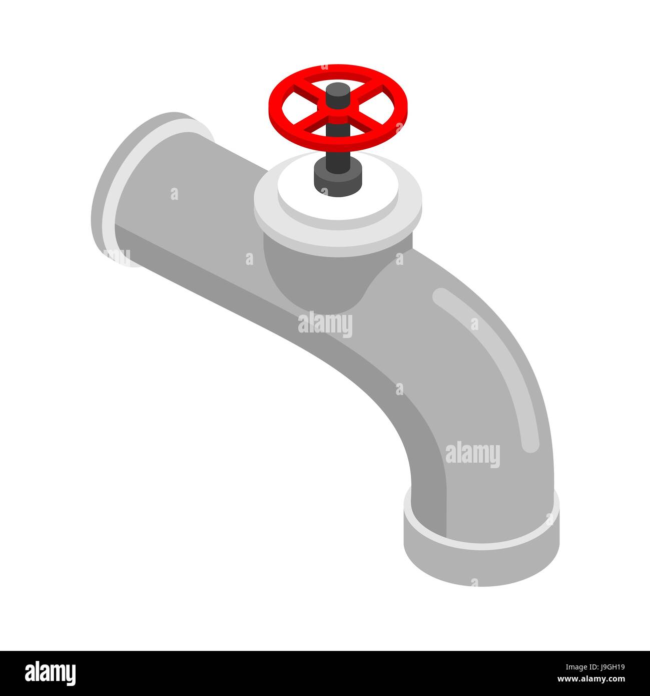 Un robinet d'eau, exercices isométriques sur fond blanc robinet. fer à repasser. Distributeur rouge Illustration de Vecteur Un robinet d'eau, exercices isométriques sur fond blanc robinet. fer à repasser. Distributeur rouge Illustration de Vecteur