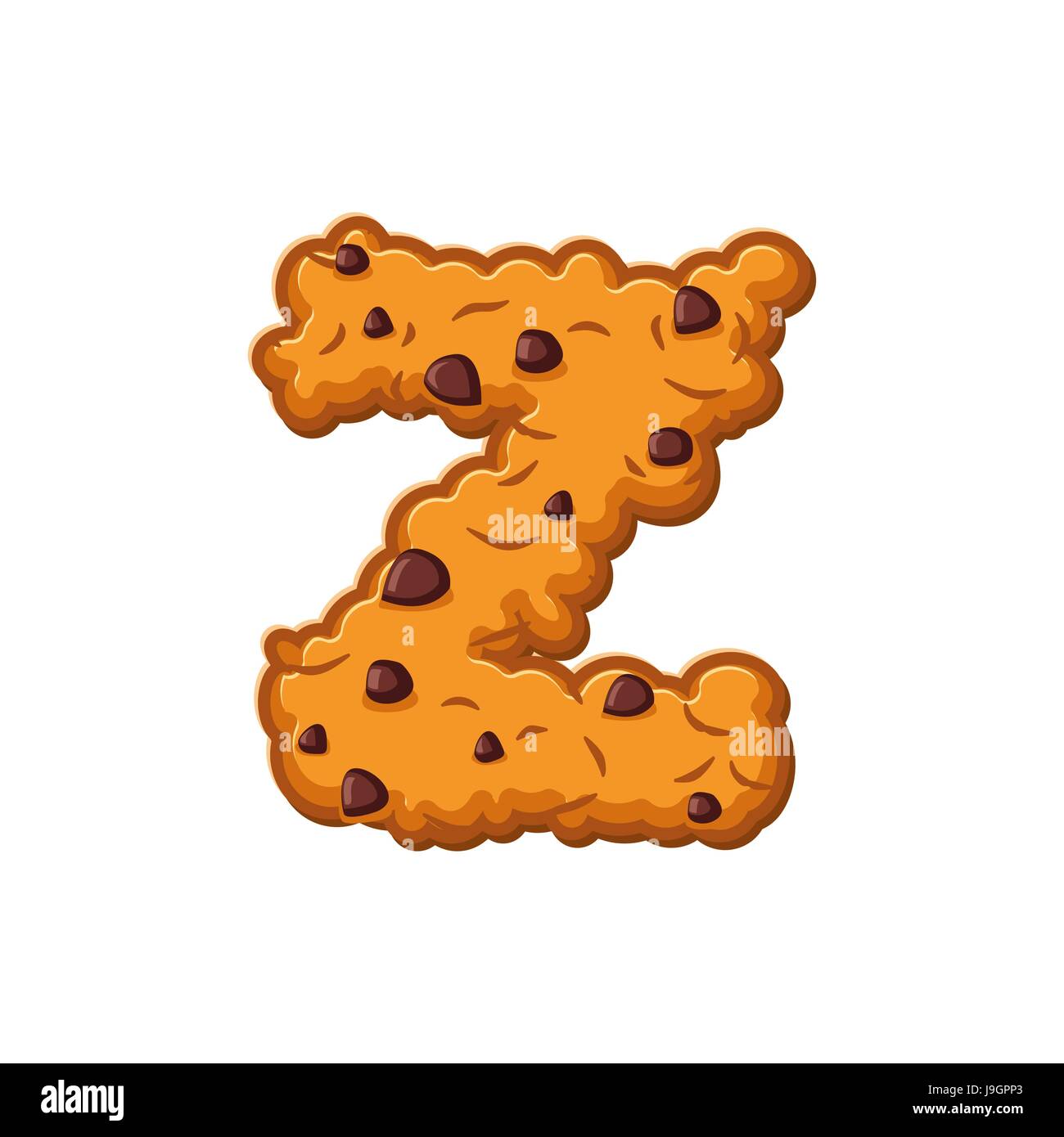 Biscuits D'une Lettre Police De Biscuit Symbole D'alphabet De Biscuit De  Farine D'avoine Illustration de Vecteur - Illustration du cuisine, biscuit:  85430683