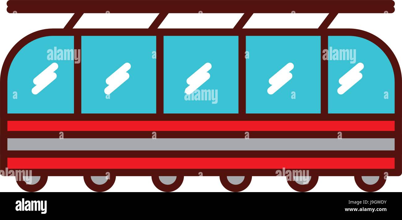 Cute cartoon train Illustration de Vecteur