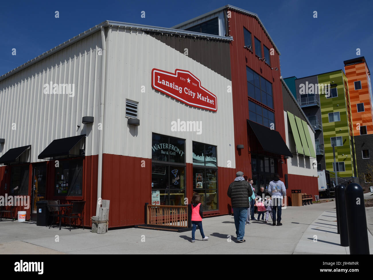 LANSING, MI - MARS 27 : Le marché de la ville de Lansing, montré ici le 27 mars 2016, a été créé en 1909. Banque D'Images