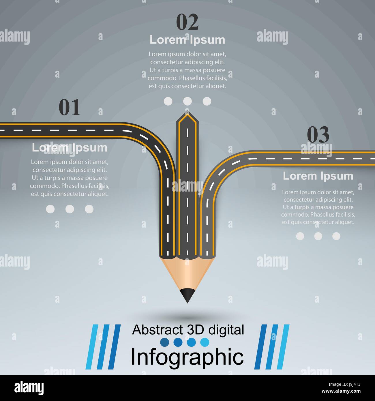L'infographie d'affaires. Crayon, icône en forme de maison. Illustration de Vecteur