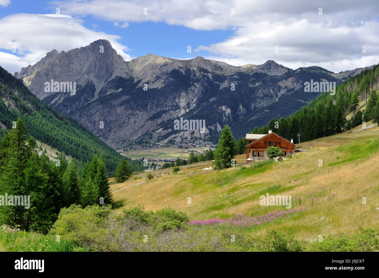 France, Savoie, Parc Naturel Régional du Queyras, Ceillac, montagne, chambre, Banque D'Images