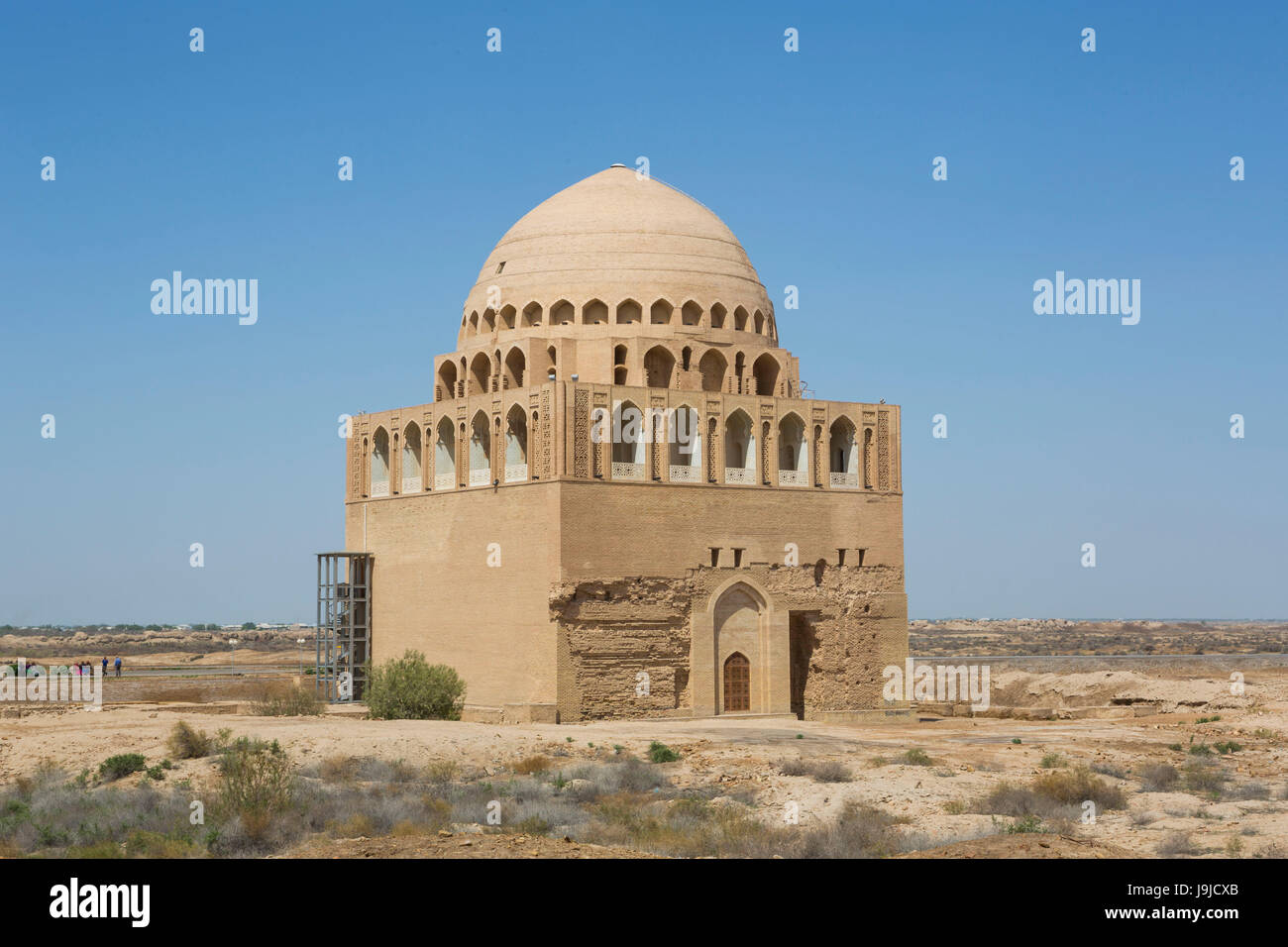 Le Turkménistan, l'ancienne ville de Merv, Sultan Sanjar Mausolée, Banque D'Images
