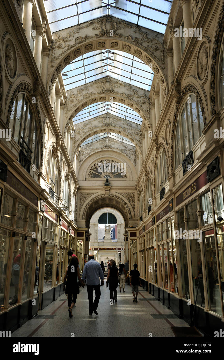 France, Loire Atlantique, Nantes, le passage Pommeraye, galerie marchande Banque D'Images