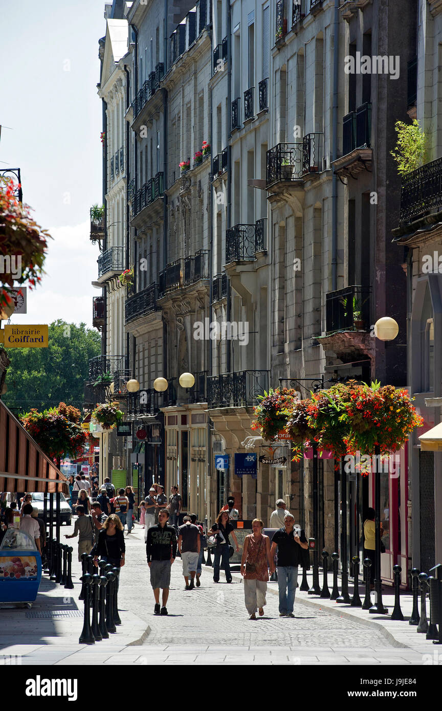 France, Loire-Atlantique, Nantes, rue de la fosse Banque D'Images