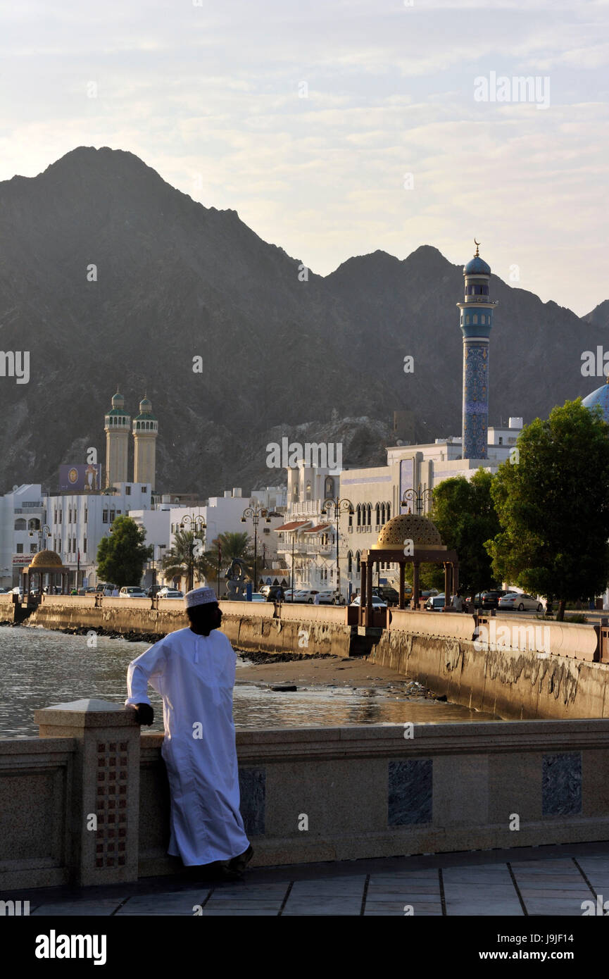 Sultanat d'Oman, Muscat, Muttrah corniche Banque D'Images