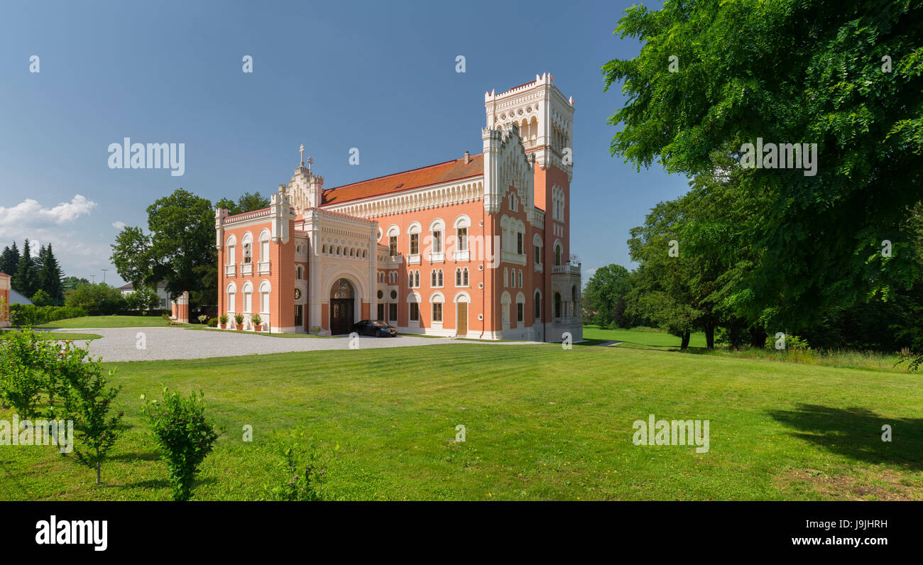 Château Rue Rotenturm, Rue Rotenturm au Pinka, Burgenland (région), Allemagne Banque D'Images