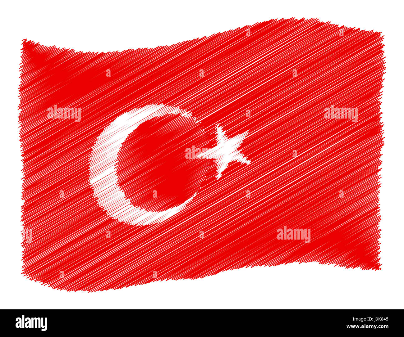 La Turquie, Istanbul, voyage, vacances, vacances, vacances, vacances, d'un drapeau, la Turquie, Banque D'Images