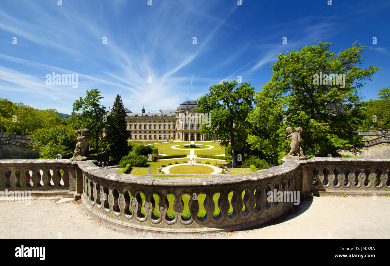 Bavaria,residence,gouvernement,francs,wrzburg,,rokokogarten hofgarten Banque D'Images