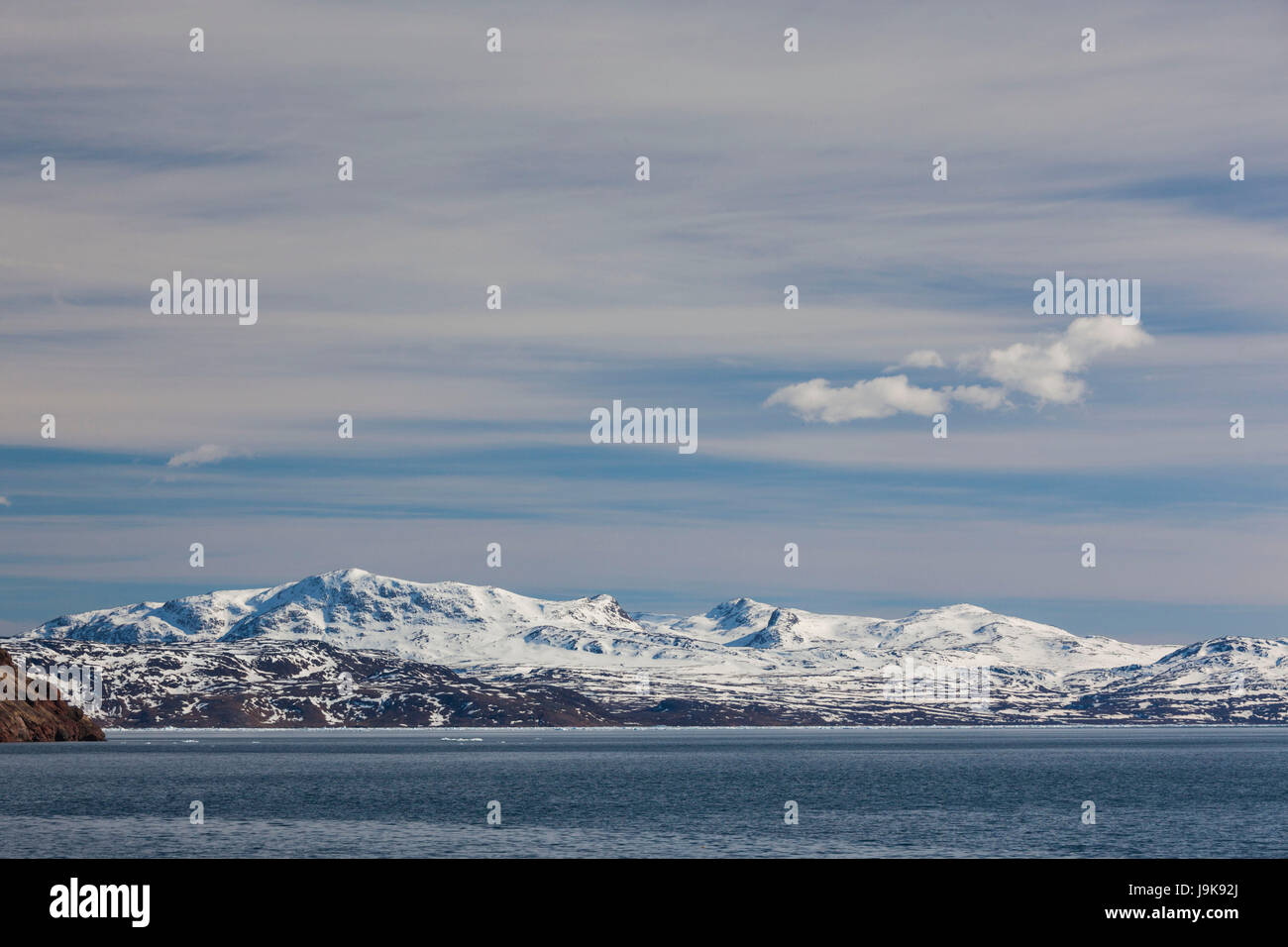 Le Groenland, Narsarsuaq-Area, fjord Tunulliarfik Banque D'Images