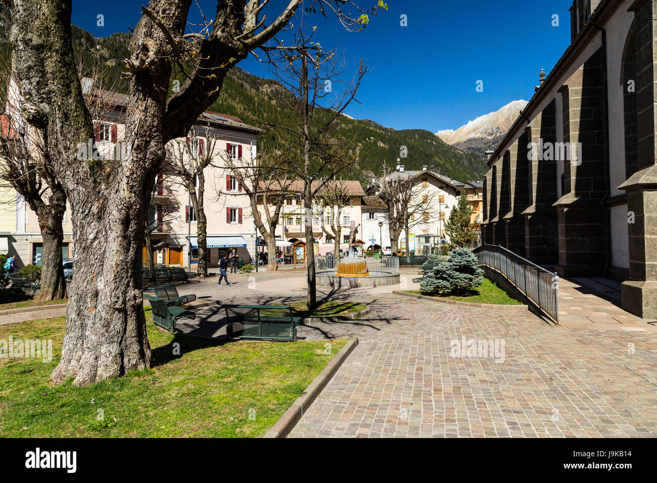 L'Europe, l'Italie, les Alpes, les Dolomites, Montagnes, Predazzo Banque D'Images