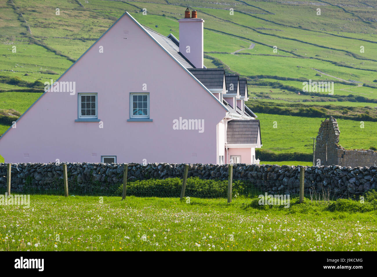 L'Irlande, le comté de Clare, le Burren, Fanore, ferme Banque D'Images