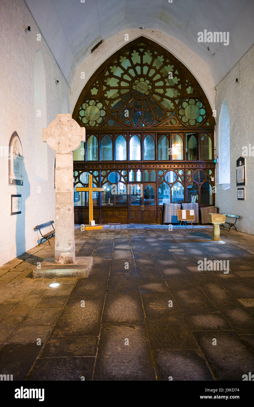 L'Irlande, le comté de Clare, Killaloe, la cathédrale St Flannan, 13e siècle, de l'intérieur Banque D'Images