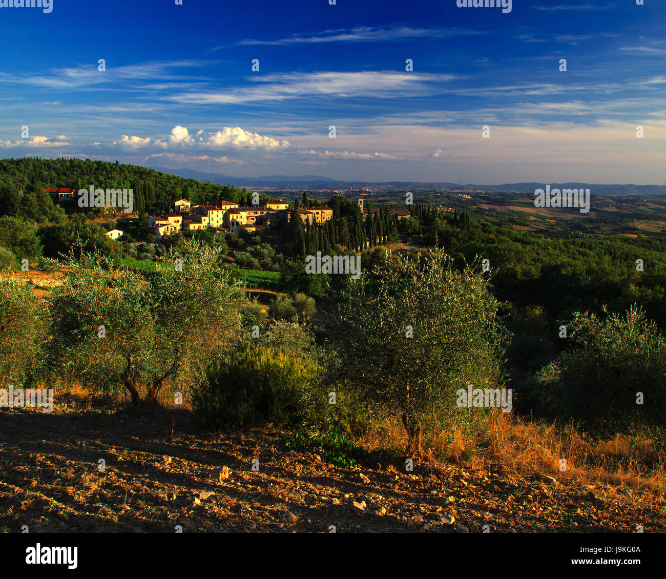 Ferme toscane, située Banque D'Images