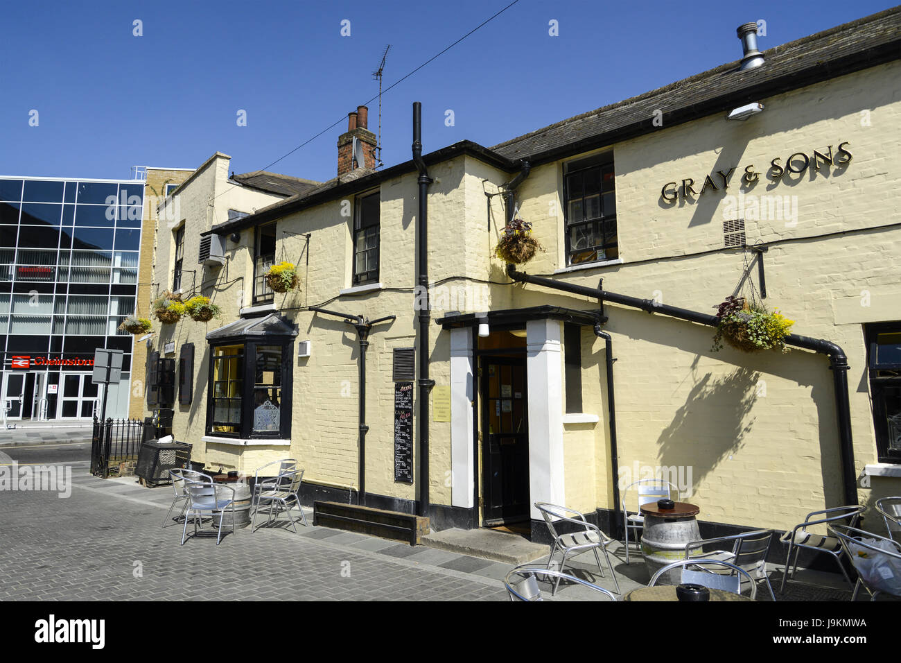 La Railway Tavern, Duke Street, Chelmsford, Essex, Angleterre, RU Banque D'Images