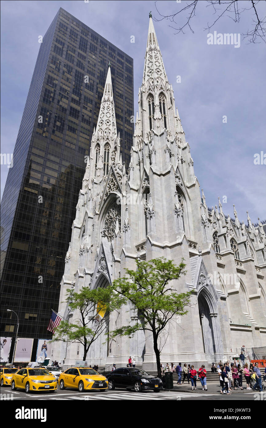 L'église St Patrick, Manhattan, New York, USA Banque D'Images