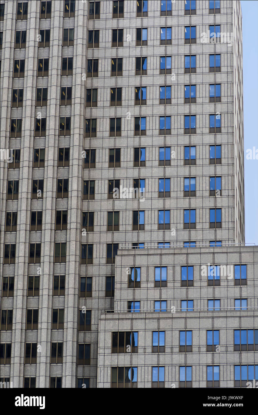 La façade de l'immeuble, Manhattan, New York, USA Banque D'Images