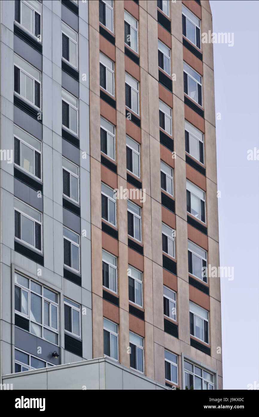 La façade de l'immeuble, Manhattan, New York, USA Banque D'Images