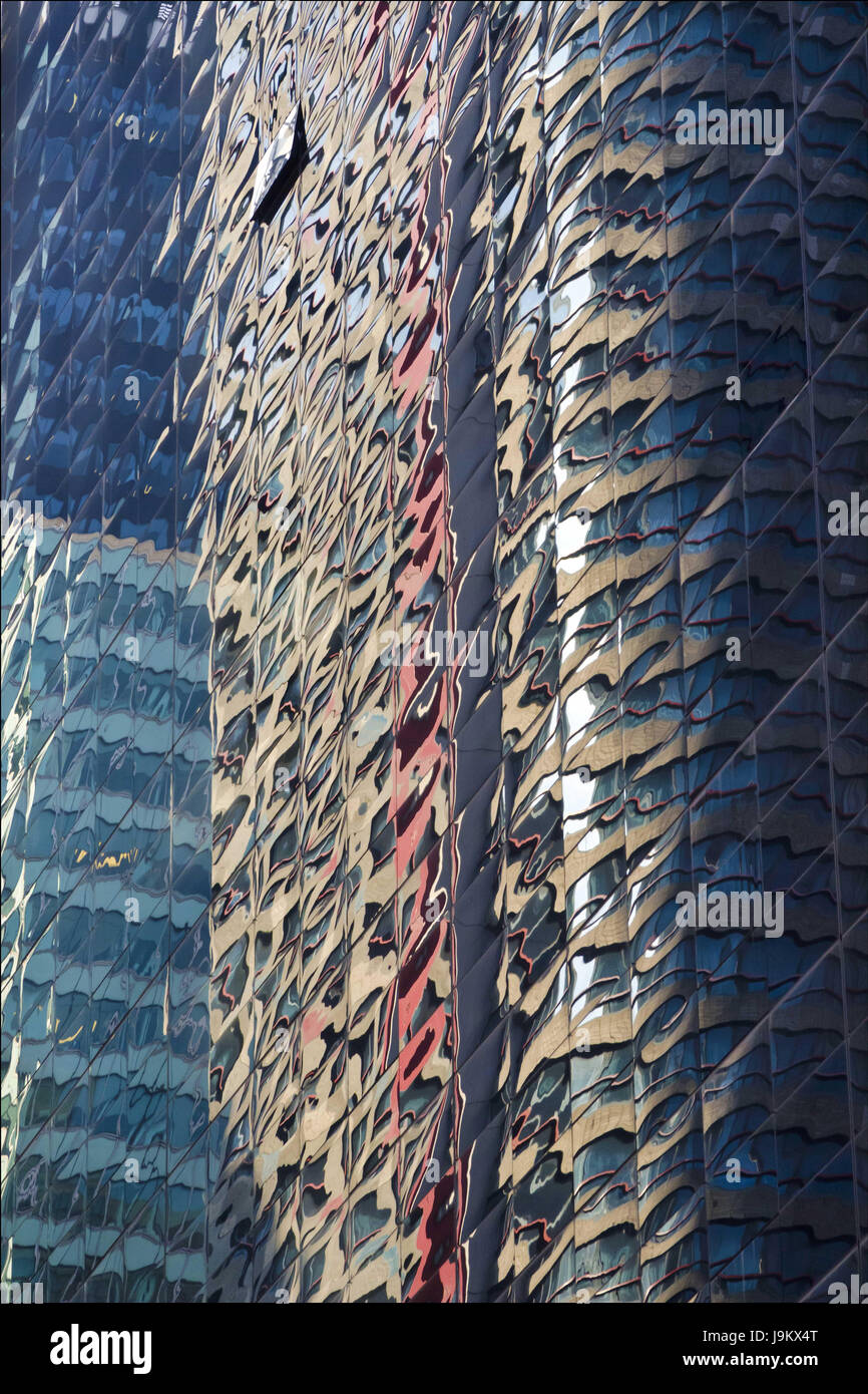 Des capacités de réflexion, Manhattan, New York, USA Banque D'Images