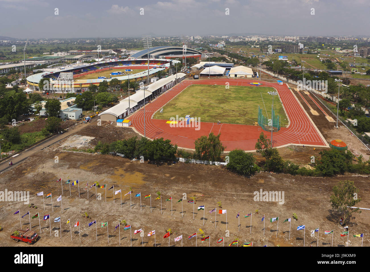 Shree shiv chhatrapati sports complex stadium, Pune, Maharashtra, Inde, Asie Banque D'Images