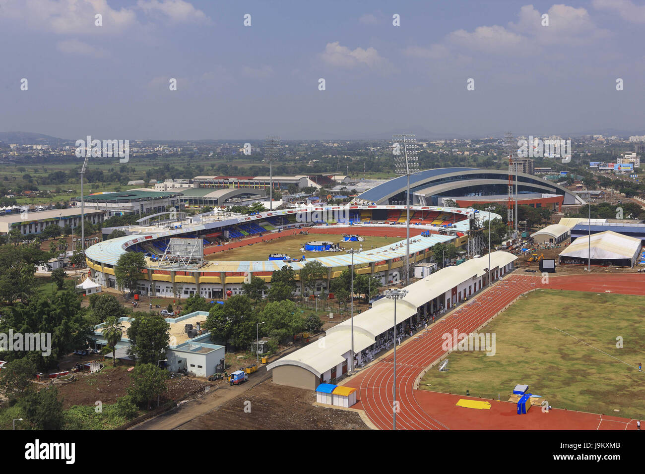 Shree shiv chhatrapati sports complex stadium, Pune, Maharashtra, Inde, Asie Banque D'Images