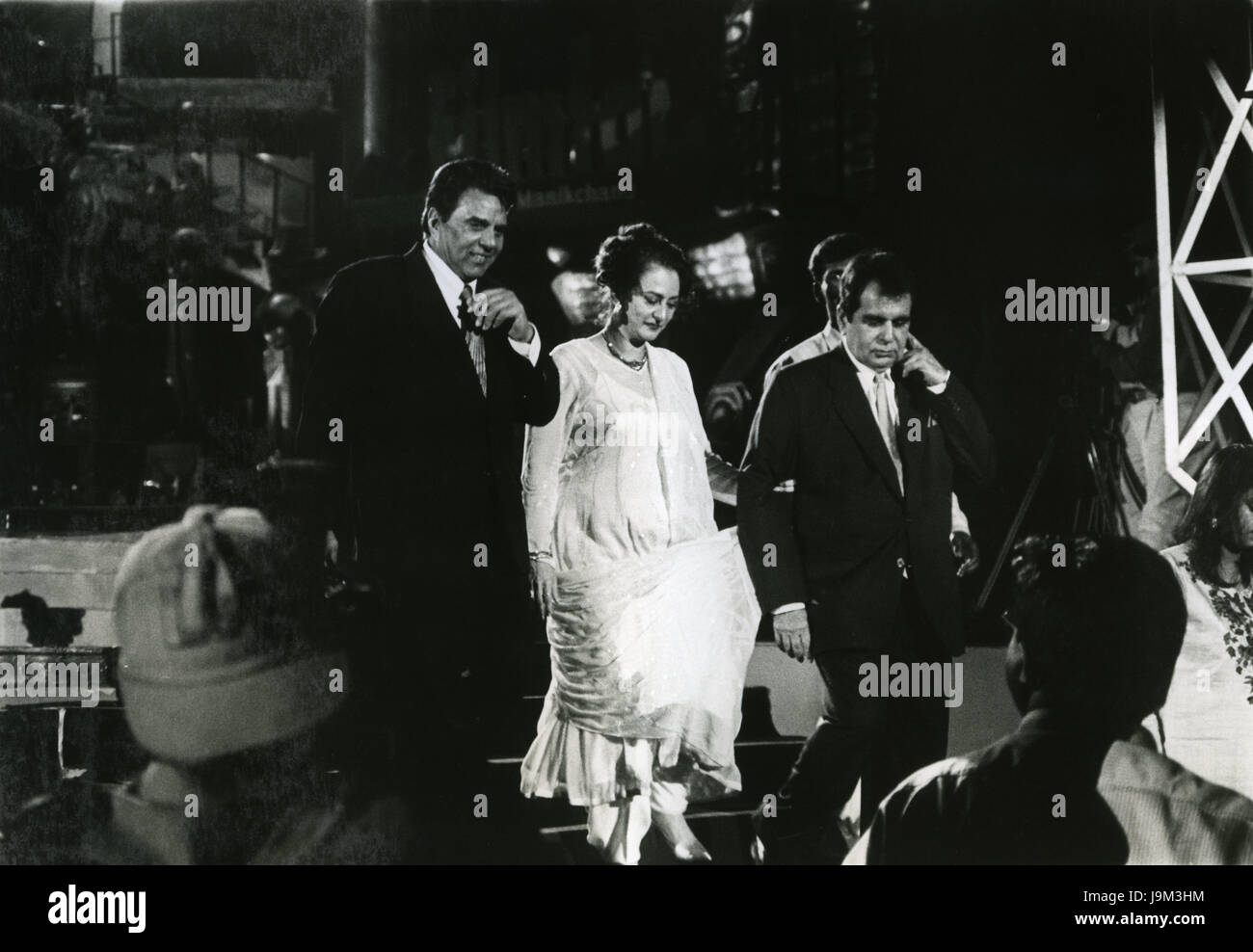 Comédiens et comédiens de cinéma indiens, Dharmendra, Saira Banu et Dilip Kumar, Inde, Asie Banque D'Images