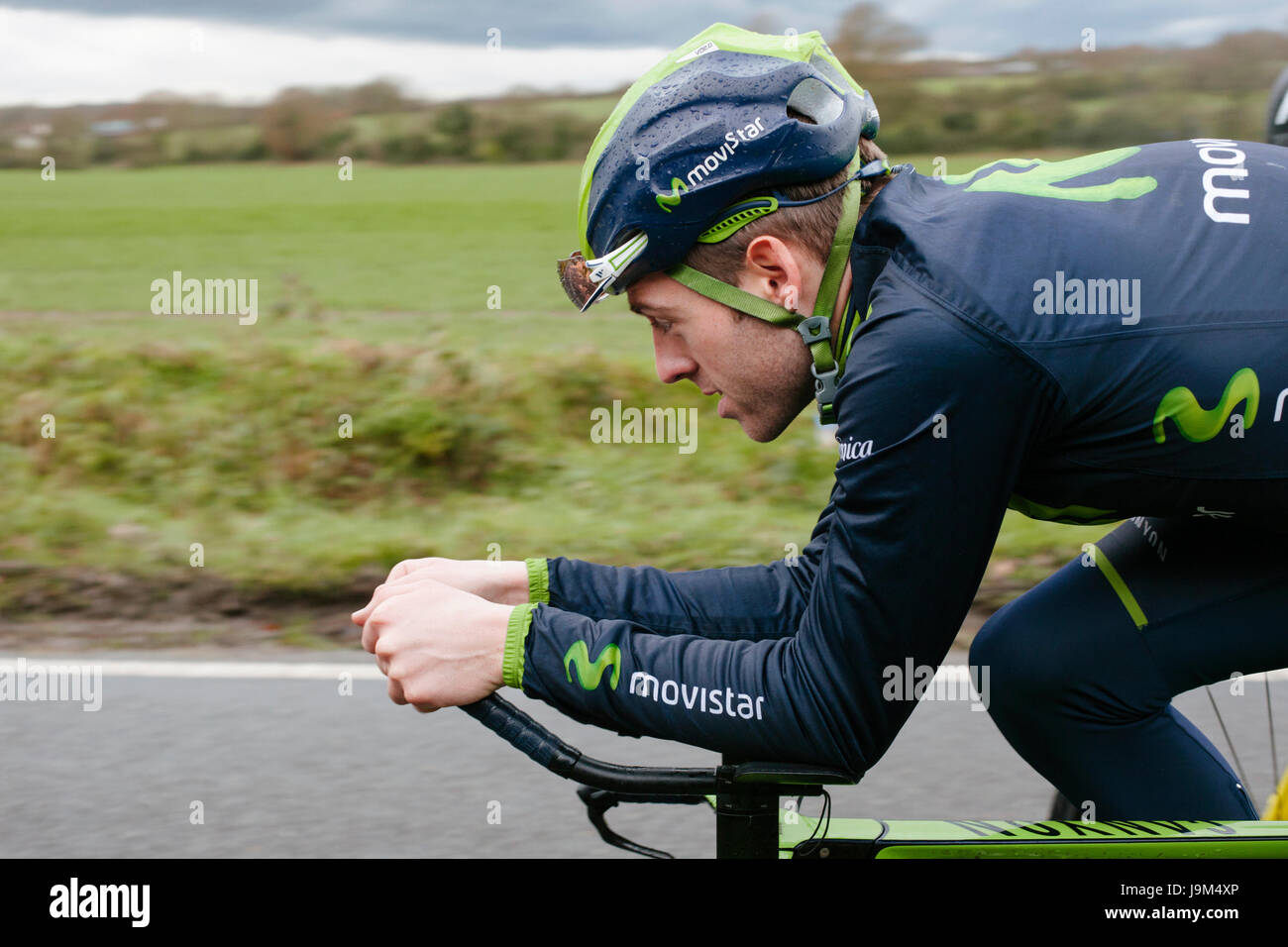 2014 médaille d'or de première heure du Commonwealth Alex Dowsett Banque D'Images