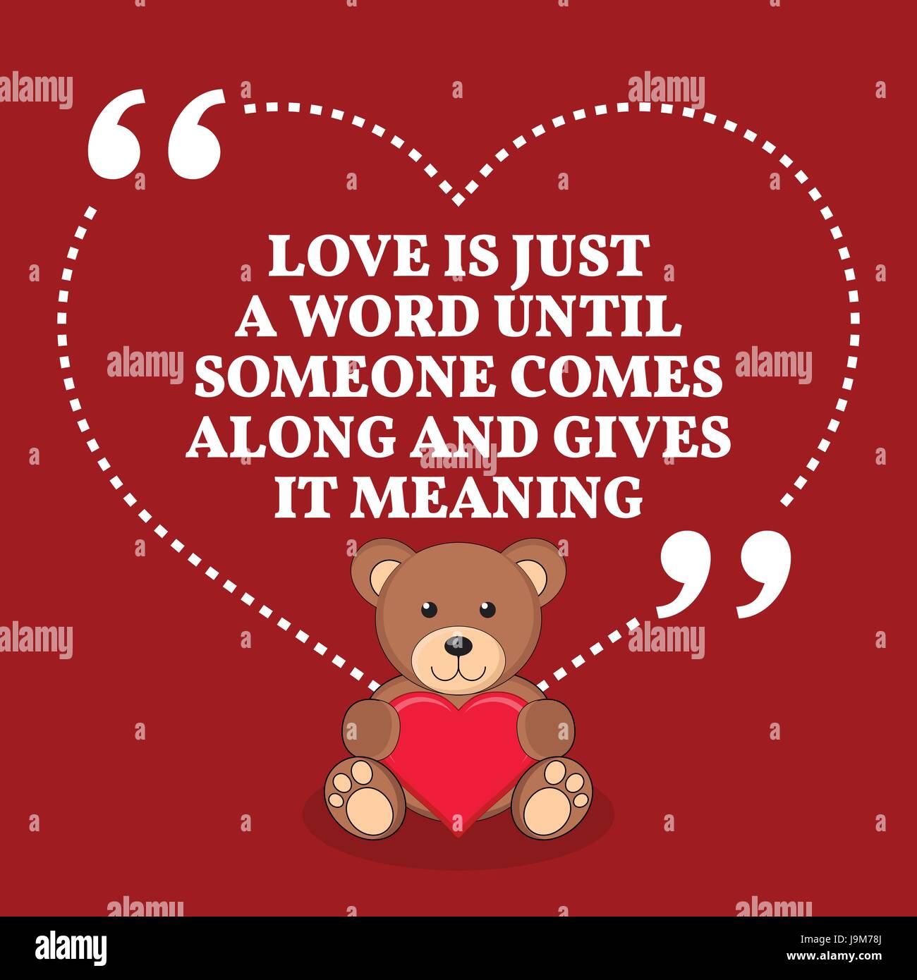 Inspiration Amour Mariage Citation L Amour Est Juste Un Mot Jusqu A Ce Que Quelqu Un Arrive Et Lui Donne Un Sens Simple Design Tendance Image Vectorielle Stock Alamy